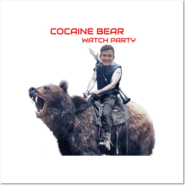 Cody Patzoldt Cocaine Bear Watch Party Wall Art by Brady Merch Stores